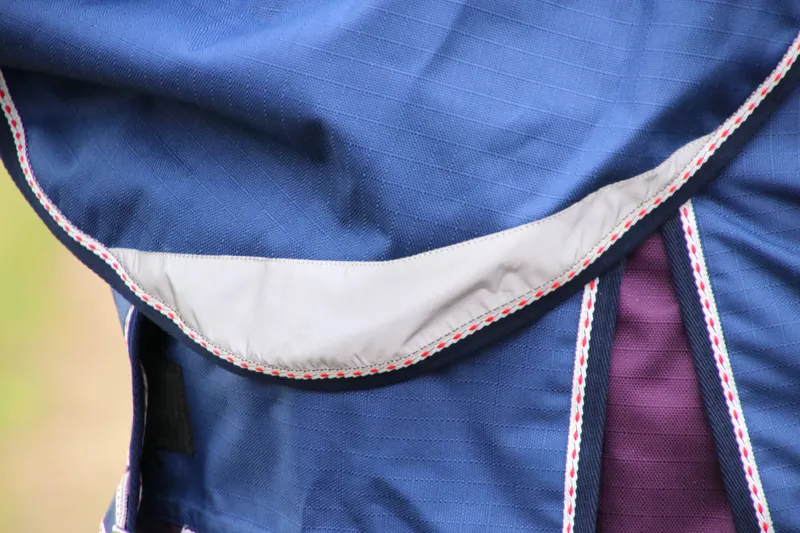 DefenceX System 0g Turnout Rug with Detachable Neck Cover - Navy/Purple-2